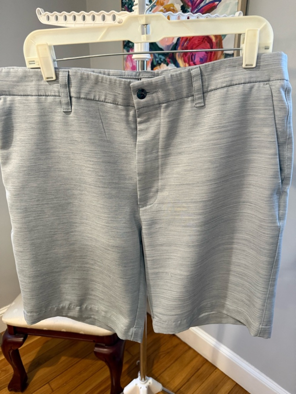 Callaway Men's Light Gray Performance Flat Front Shorts